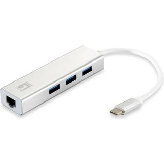 LevelOne USB-0504 - hub - 3 ports USB hub - 3 ports - Hvid