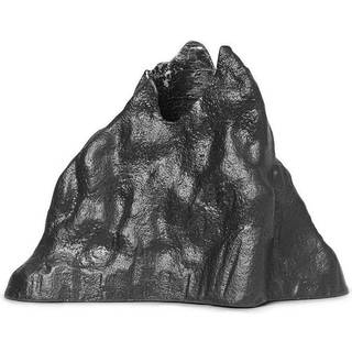 Ferm Living Stone Candle Holder - Large - Black Alu