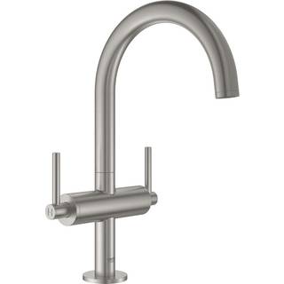 Grohe Atrio New togreb håndv L 2 greb til håndvask, Supersteel overdel 1/2'', 90°