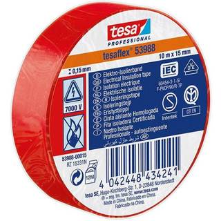 Tesa Tesaflex 53988 Jakke rød, 10 m x 15 mm