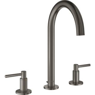Grohe Atrio New håndvask 3h L 3-hulsbatteri, Børstet Hard Graphite overdel 1/2'', 90°