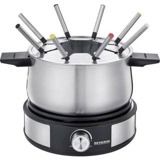 Fondue 8 pers. fra Severin - Sort/Stål farve