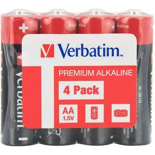 Verbatim Alkaline battery AA 4 Pack shrink