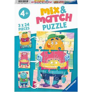 Ravensburger Mix & Match Monstre 3x24 brikker Puslespil