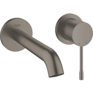 Grohe Essence 2-huls håndvaskbatteri M-Size, børstet hard graphite