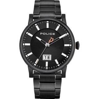 Police PL15404JS.01 Sølvfarvet/Læder Ø42 mm