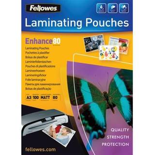 Fellowes lamineringslomme A3 80mic mat