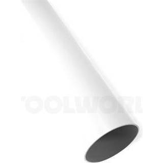 Plastmo nedløbsrør, PVC, Ø75 mm, hvid - 6 meter