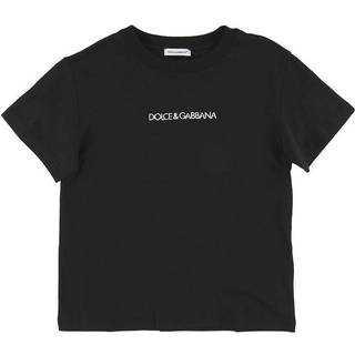 Dolce&Gabbana Kids Logo cotton T-shirt - black - Y 6
