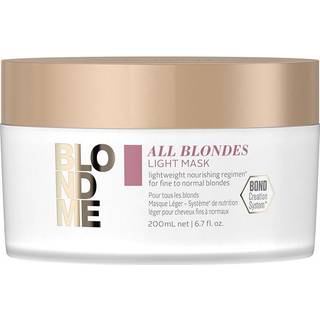 Schwarzkopf Professional Blondme All Blondes Light Nærende maske Til fint og normalt hår 200 ml - 200 ml