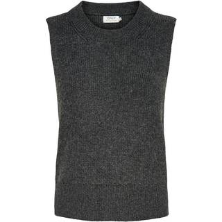 Paris Strik Vest - Mørk Grå - Dame - XS - ONLY
