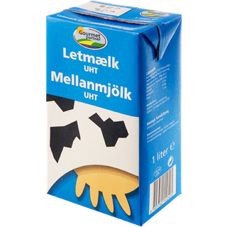 UHT letmælk 1L 12stk