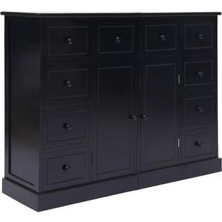 skænk med 10 skuffer 113x30x79 cm træ hvid