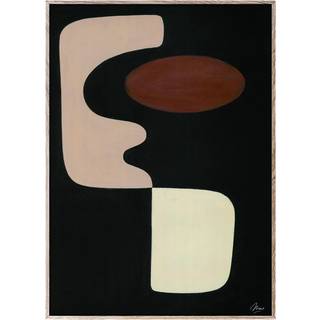 Paper Collective Faces 01 Plakat 50x70 Cm - Plakater Syrefrit Papir Sort - 16028