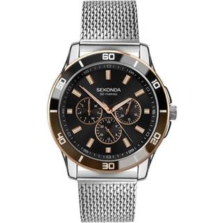 Sekonda 1841 Midnight Stainless Steel Mesh Bracelet Watch - W31216