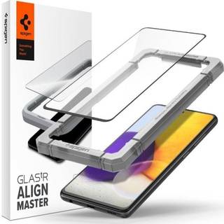 Samsung Galaxy A52 (4G / 5G) / A52s (5G) Spigen Alignmaster FC Skærmbeskyttelse - Case Friendly - Sort Kant