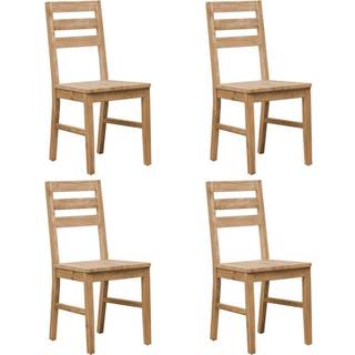 spisebordsstole 4 stk. massivt akacietræ