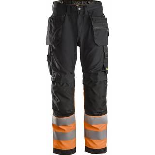 Snickers Workwear 6233 AllroundWork Håndværkerbukser Bemærk, orange/sort Hi-Vis, Orange/Sort