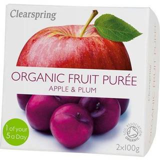 Clearspring Frugtpuré Æble & Blomme Økologisk - 2 x 100 g