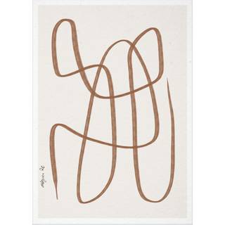 Paper Collective Different Ways plakat brun 50x70 cm