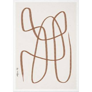 Paper Collective Different Ways plakat brun 30x40 cm
