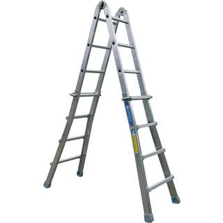 Teleskopstige Alu 4x4 trin, 4,2 meter