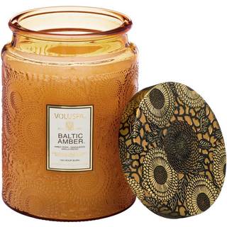 Voluspa Large Glass Jar Candle Baltic Amber 100h