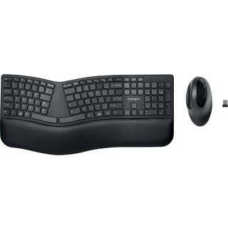 Kensington Pro Fit Ergo trådløst keyboard pan nordisk-layout - Tastatur - Nordisk - Sort