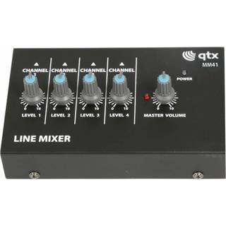 QTX MM41 - Mini Line Level Mixer - 4 kanaler