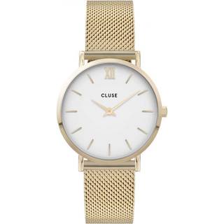 CLUSE Minuit Quartz White Dial Steel Strap Women's Watch CW0101203007