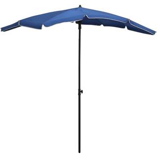 parasol med stang 200x130 cm grøn