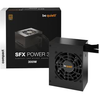 be quiet! SFX Power 3 Strømforsyning - 300 Watt - 80 mm - ATX - 80 Plus Bronze certified