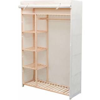 klædeskab 110 x 40 x 170 cm stof grå