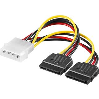 MICROCONNECT SATA Power 4pin-2x15pin 0,13m