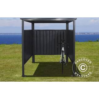 Cykelskur 1,8x2,03x1,93m, 3,65m², Antracit