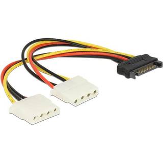 Molex splitkabel til SATA strøm | 20 cm