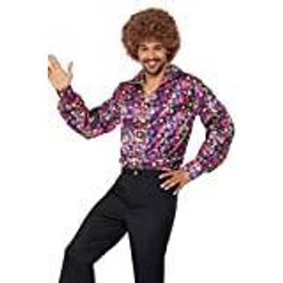 60er Jahre Peace Hemd bunt M