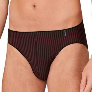 Schiesser Herren Slip blau Viskose/Modal Gestreift