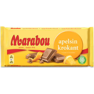 Marabou Appelsin Krokant 220 g.