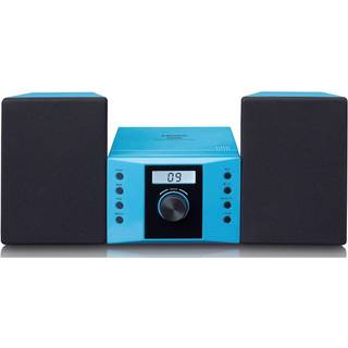 Lenco - Mikrosæt med CD FM-radio AUX-IN-klistermærker Pink - MC-013PK