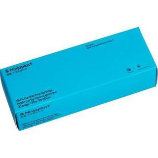 Ziplock-pose, frysbar, fossilfri - Ninjaplast - 1 liter (18x20 cm)