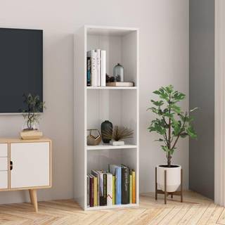 bogreol/tv-bord 36x30x114 cm konstrueret træ sort