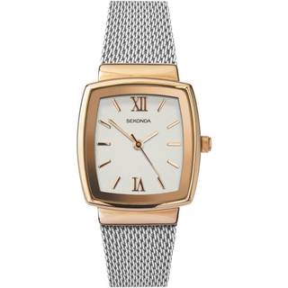 Sekonda Quartz White Dial Milanese Bracelet Ladies Watch 40074