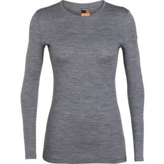 Icebreaker Women's 200 Oasis Long Sleeve Crewe Gritstone Heather, Gritstone HTHR, XS
