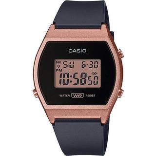Casio ur LW-204-1AEF - Sort og rosaguld - Collection Retro Digital