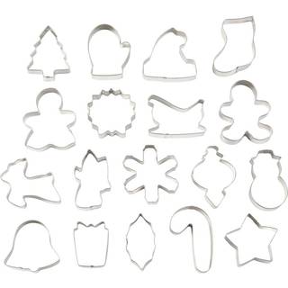 Wilton Holiday Former Metal Christmas Cookie Cutter Set 18-stykke