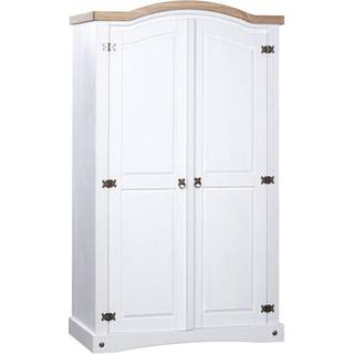 Klædeskab Corona-Serien 2 Låger Mexicansk Fyrretræ - Grå