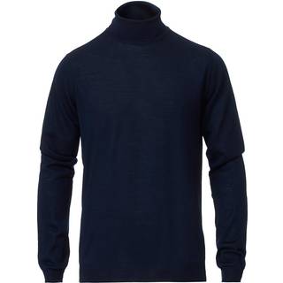 Stenströms Herren Rollkragenpullover blau unifarben
