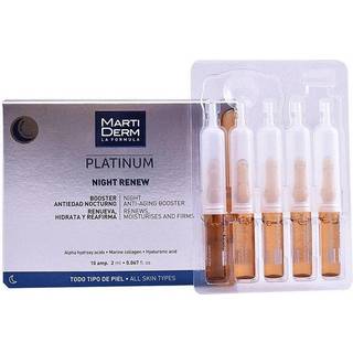 MartiDerm Platinum Night Renew Natserum mod rynker I ampuller 10x2 ml - 10x2 ml