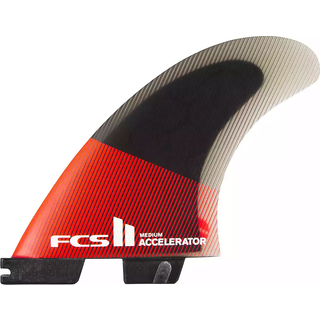 FCS II Accelerator PC Smll Tri Retail Finne Set - Uni - red/black